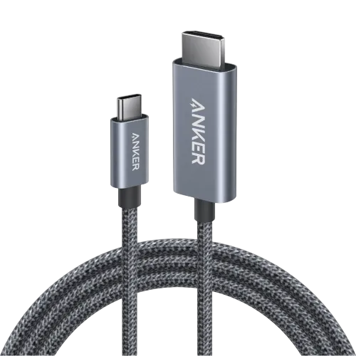 Anker Nano USB-C to HDMI Cable (6 ft, 4K, Braided)- Black